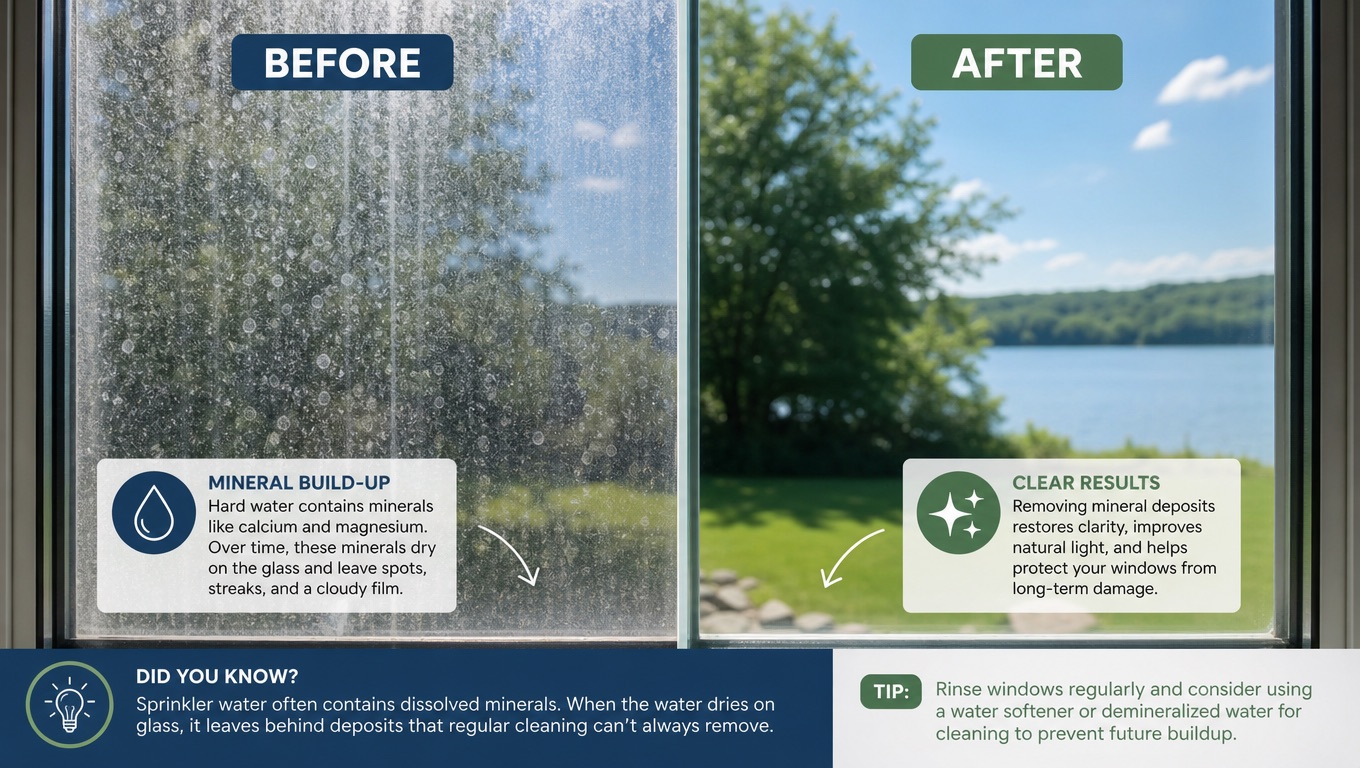 Sprinklered Windows Sprinkler Stains on Glass: Why Utah Windows Get Them & How to Fix ...